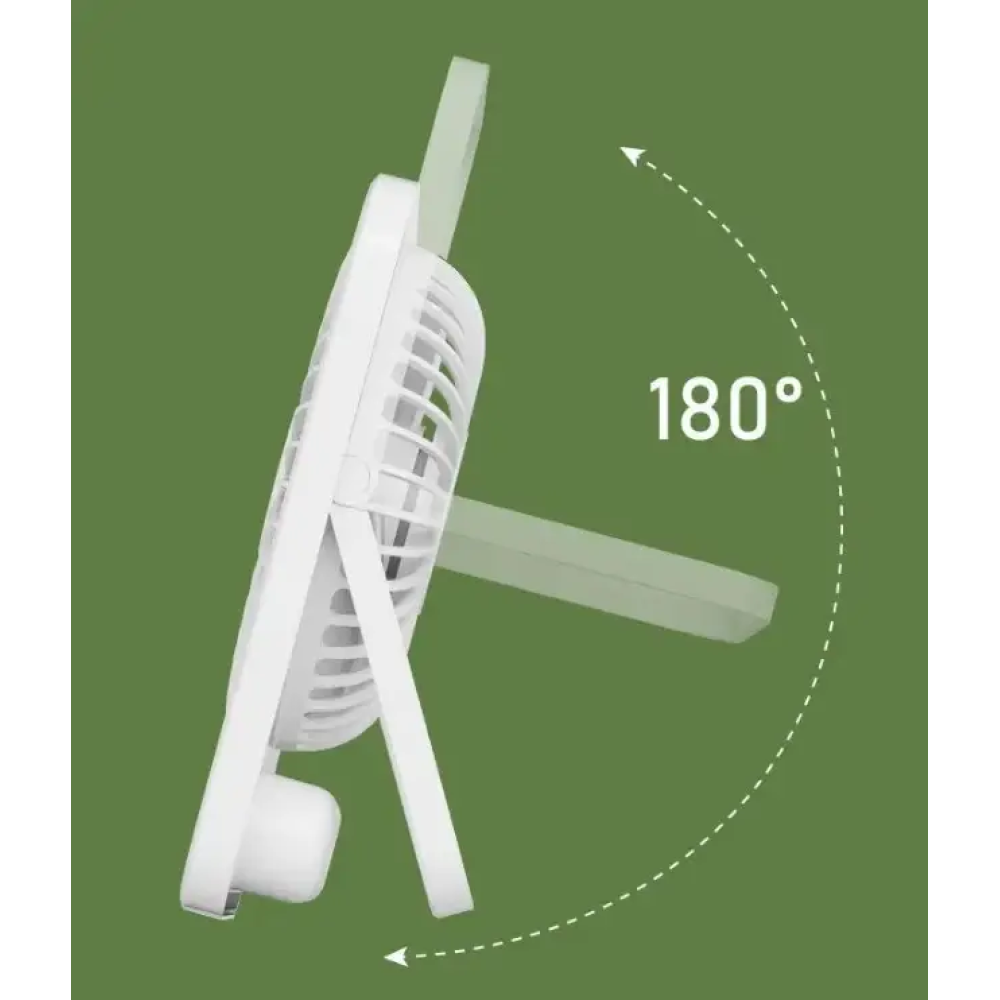 Акумуляторный USB вентилятор портативний. 5 швидк. Type-C. Чорний
