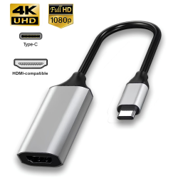 Адаптер перетворювач конвертер Type-C to HDMI 4К SmartGo