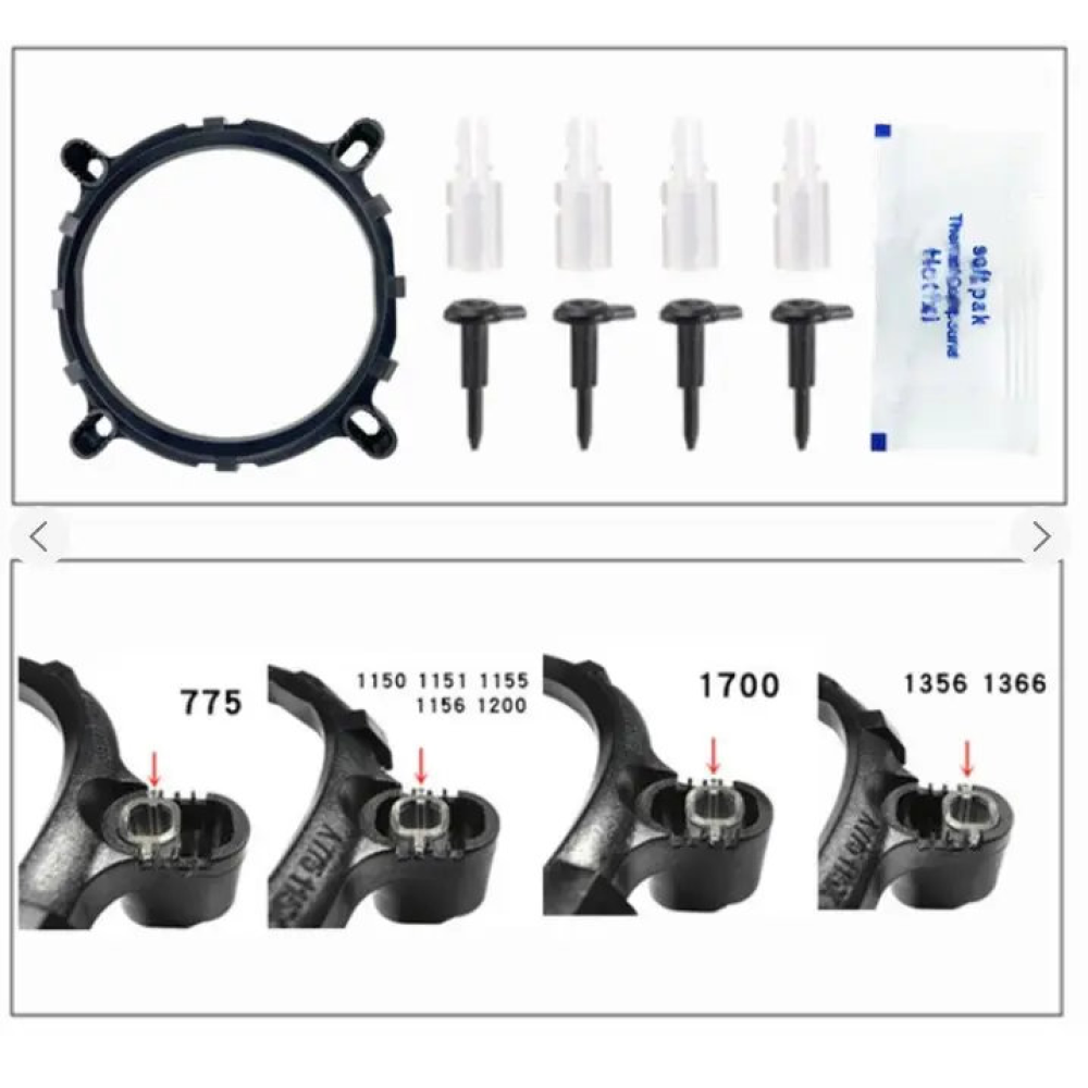 Універсальний кулер BAJEAL A400 120мм 1700/1200/775/115x/1366/1356 /FM2/AM4/AM5/FM1/AM3+/AM3/AM2 RGB 4 трубки 135W TDP