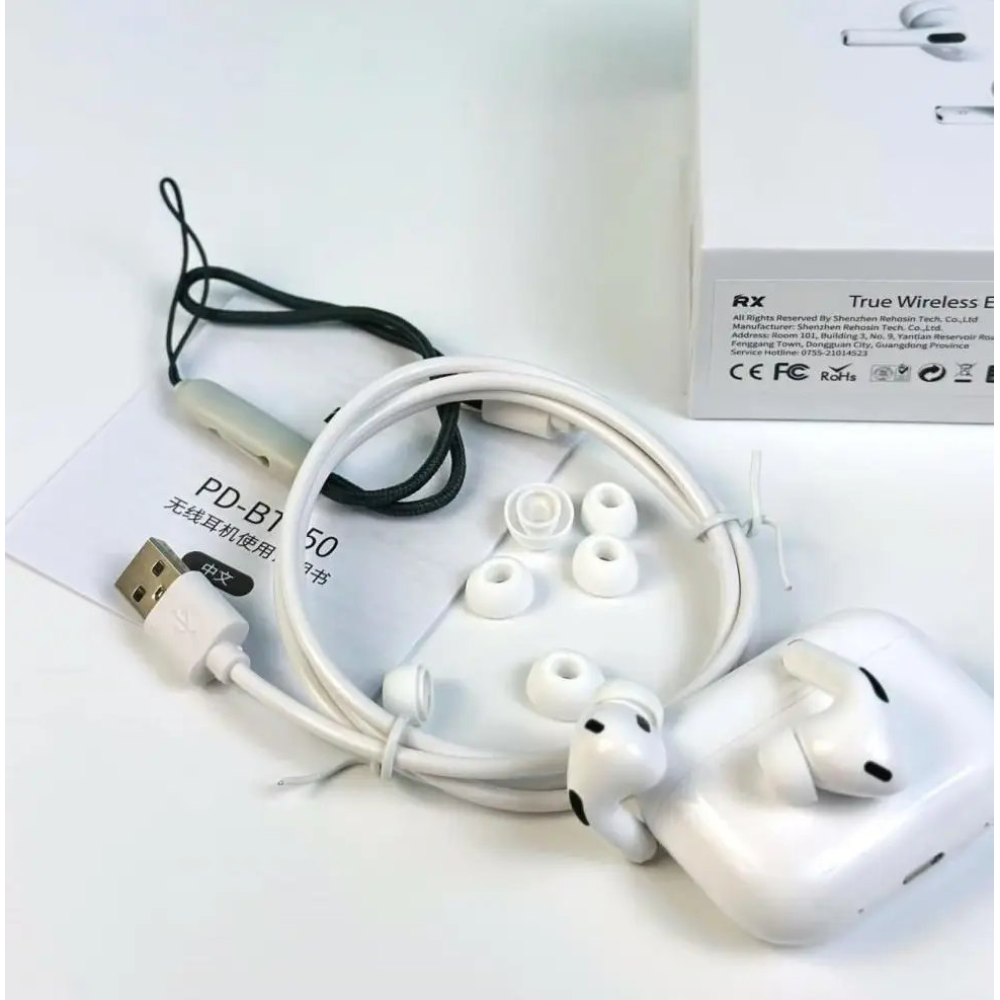 Bluetooth TWS навушники Remax PD-BT560. Білі. 5th Generation Smart Case