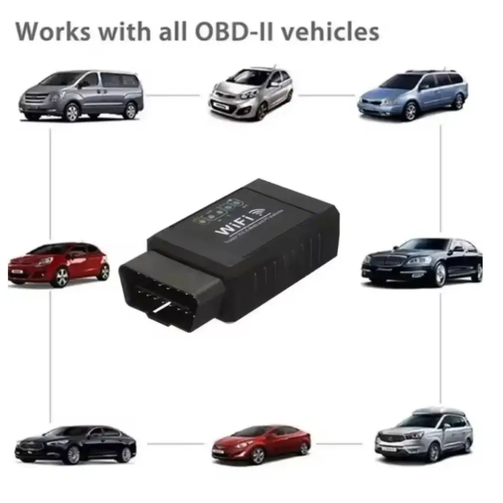 Автосканер OBD2 WIFI ELM327 V1.5 адаптер iPhone IOS /Android OBDII