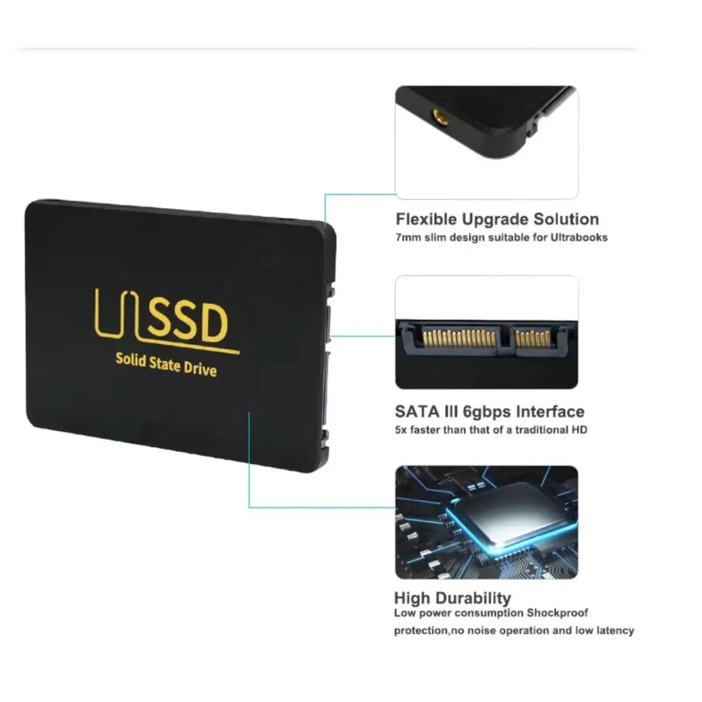 SSD 128 gb USSD (560-520Мб/с) SATAlll 3D Nand