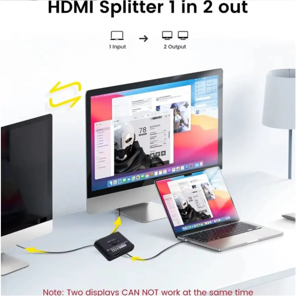 HDMI Switcher Splitter - Двонаправлений перемикач свитч HDMI плітер