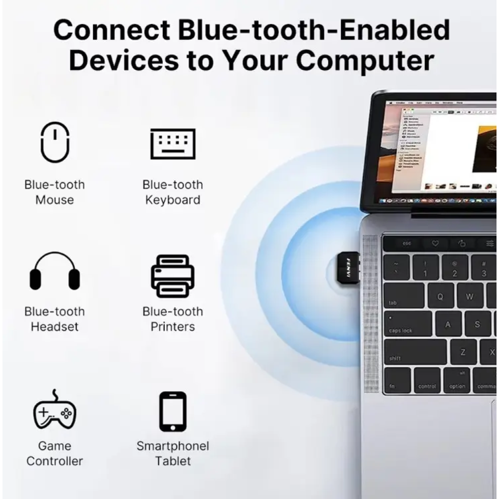 Bluetooth 5.4 даптер Fenvi USB Plug and play