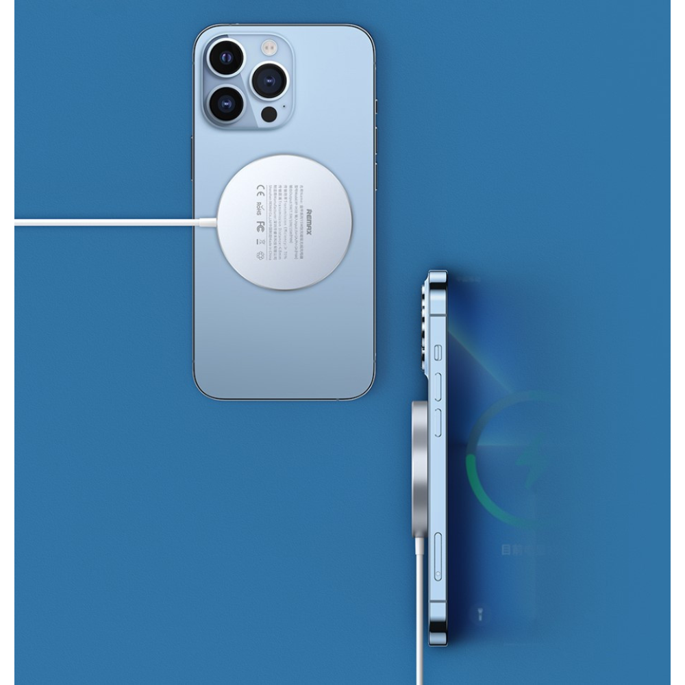 Бездротовий зарядний пристрій 15W REMAX Jinga Series 15W Magnetic Wireless Fast Charger  RP-W58