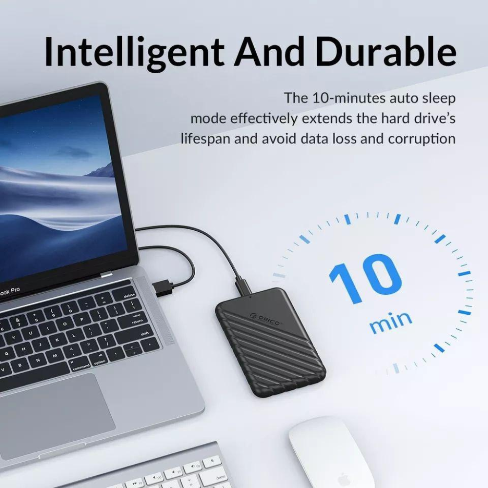 Зовнішня кишеня USB 3.0 SATA HDD/SSD 2,5““ Orico 25PW1-U3. Чорний