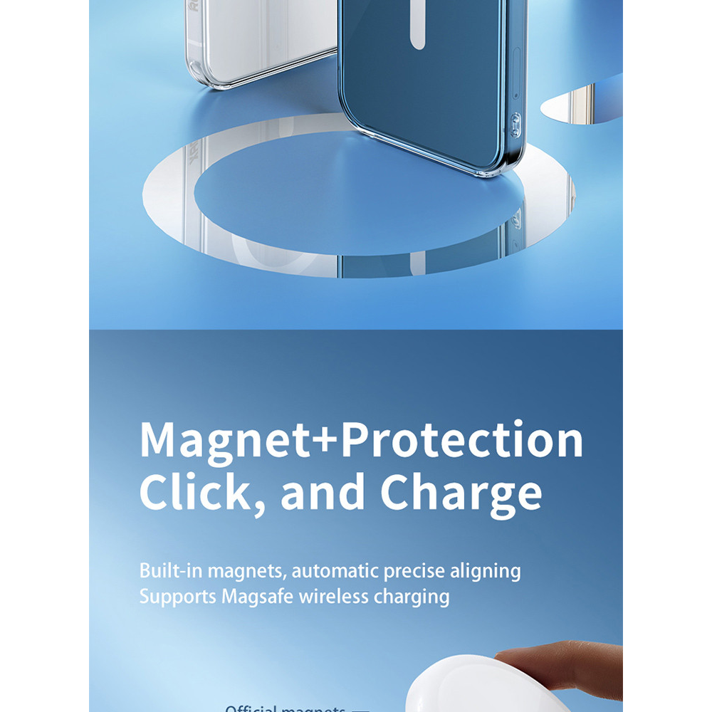 Прозорий чохол iPhone 14 Pro Max MagSafe Remax Crys Series Magsafe Magnetic Phone Case RM-1690