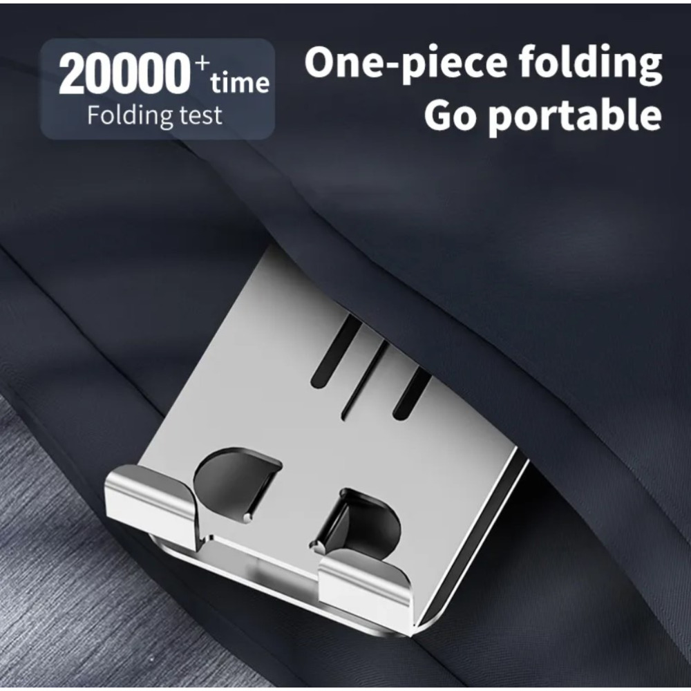 Металева складна підставка для  смартфона 360°  Silver