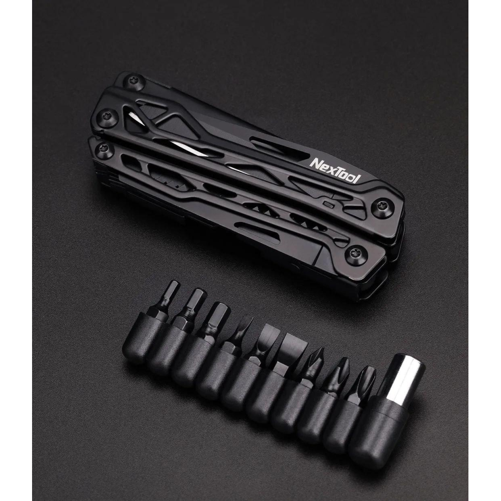 Мультитул   Xiaomi Nextool Black Knight NE20245 11in1 набір біт, чохол та кліпса
