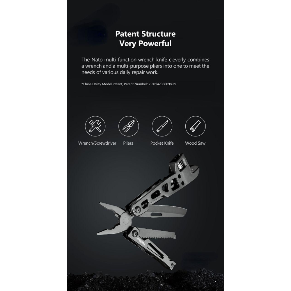 Мультитул  Xiaomi NexTool Multi-function Wrench NE20145 чохлом
