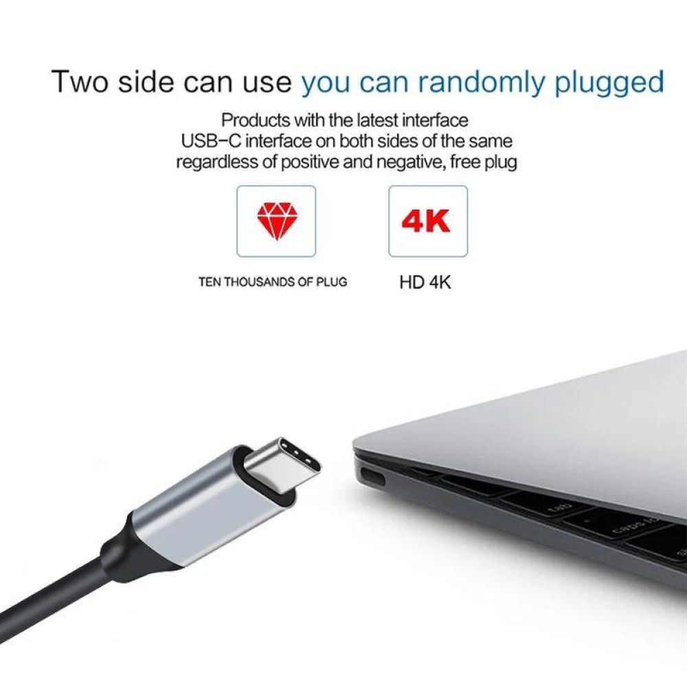 Адаптер перетворювач конвертер Type-C to HDMI SmartGo 4K 60Hz Pro V2.1 - 1,8м