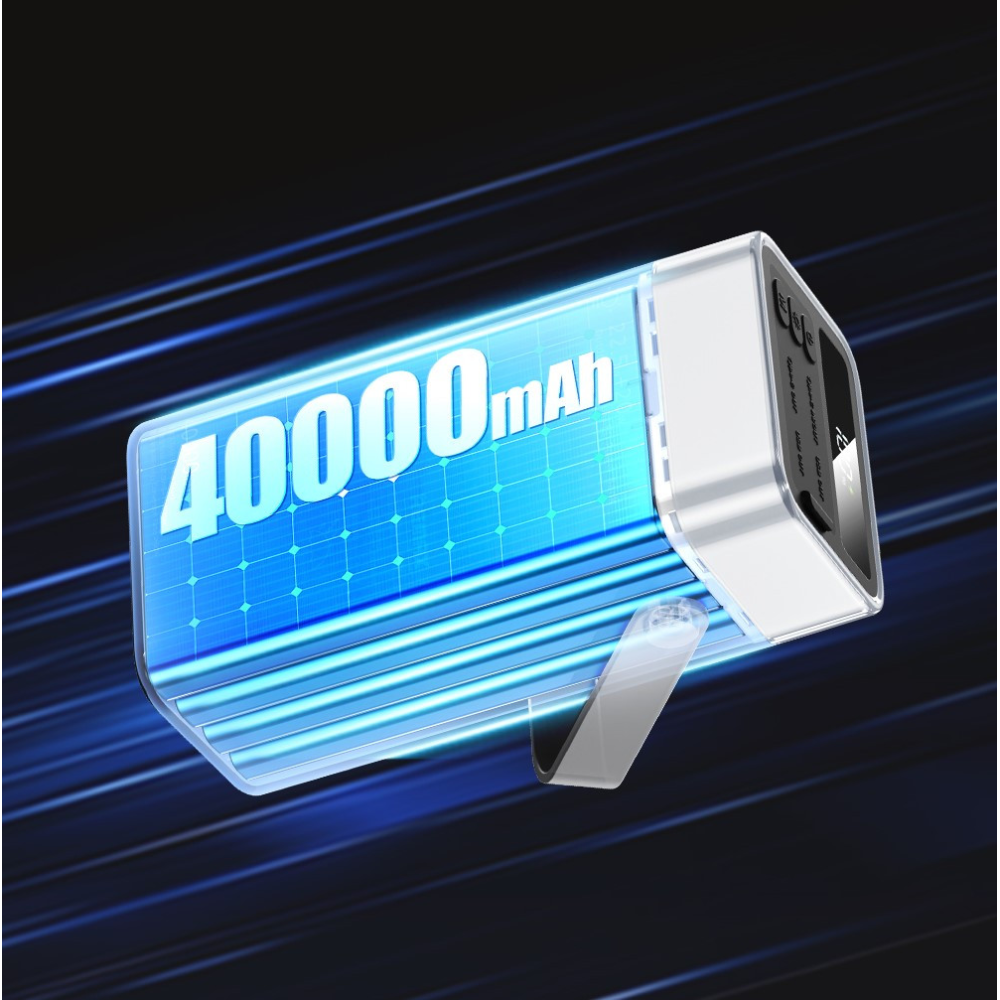 Powerbank 40000mAh 22.5W  Remax RPP-596   QC3.0 PD Швидка зарядка. RGB Ліхтар