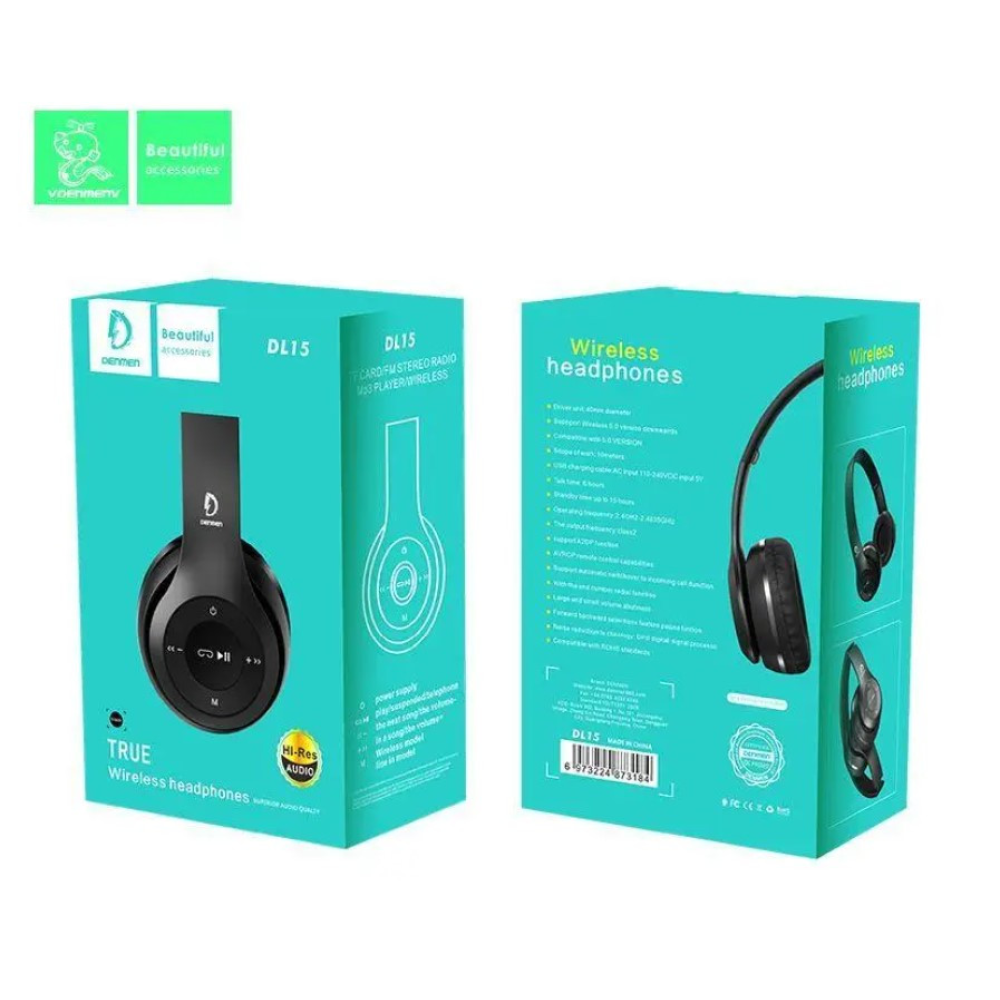 Bluetooth навушники Denmen DL15 бездротові BT 5.0