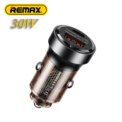Автомобільний зарядний пристрій 30W REMAX Walking Series PD+QC  Cyberpunk Fast Car Charger RCC338  1C1A