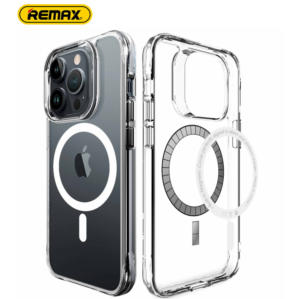 Прозорий чохол iPhone 14 Pro MagSafe Remax Crys Series Magsafe Magnetic Phone Case RM-1690