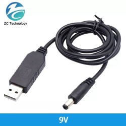 DC-DC Кабель 5V 9V перетворювач напруги, що підвищує, з USB 5 вольт на 9 вольт для роутера від powerbank SmartGo