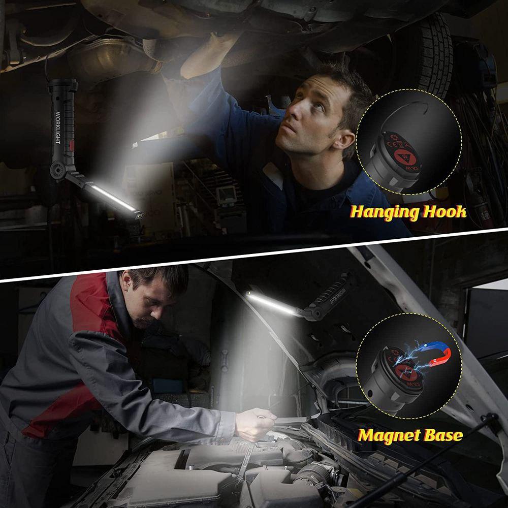Ліхтар Worklight W-52 COB Великий акумуляторний  складаний LED 360°