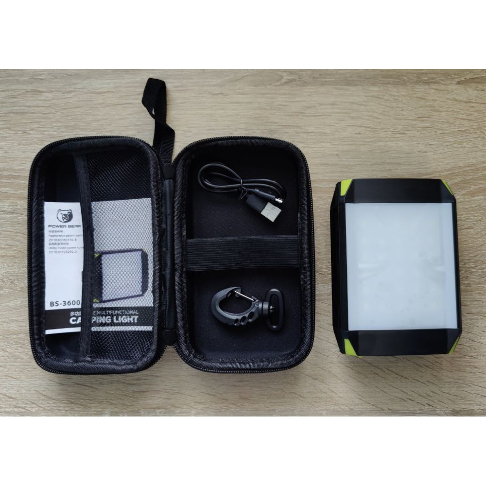 Лампа-ліхтар кемпінговий акумуляторний Power Bank BS-3600