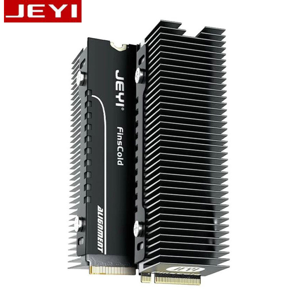 Радіатор охолодження SSD M.2  2280 + термопрокладки Jeyi GodFins