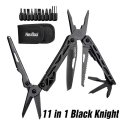 Мультитул   Xiaomi Nextool Black Knight NE20245 11in1 набір біт, чохол та кліпса