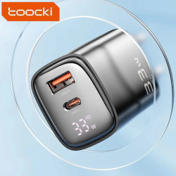 Мережевий зарядний пристрій Toocki 33W GAN Display Type-c USB Мережевий зарядний пристрій Toocki 33W GAN Display Type-c USB