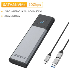 Зовнішня кишеня NVME NGFF m.2 SSD USB 3.0 + Type-C iDsonix