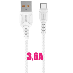 Кабель Type-C - USB 3,6A Denmen D08T Кабель Type-C - USB 3,6A Denmen D08T