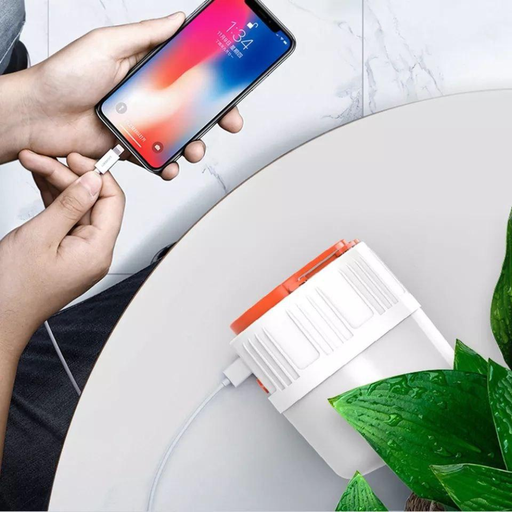Портативна лампа з сонячною батареєю та Power Bank
