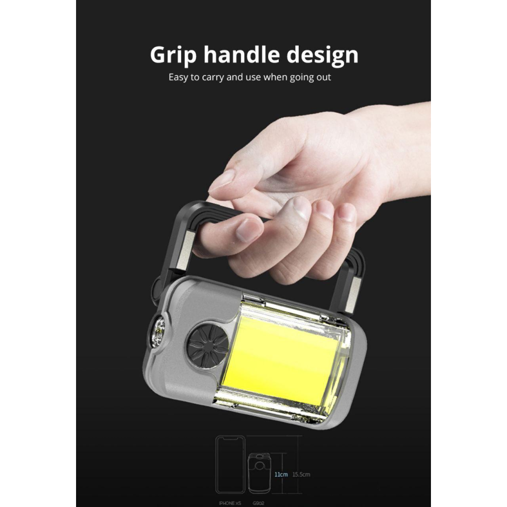 Кемпінговий ліхтар Power Bank з регулюванням яскравості Worklight S-301