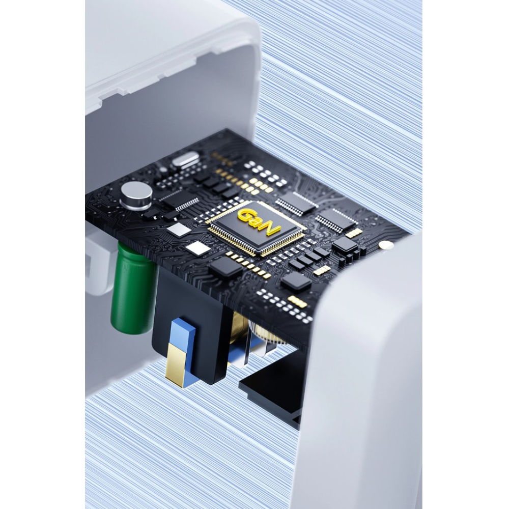 Мережевий зарядний пристрій Toocki 67W GAN (2xType-C + USB-A)