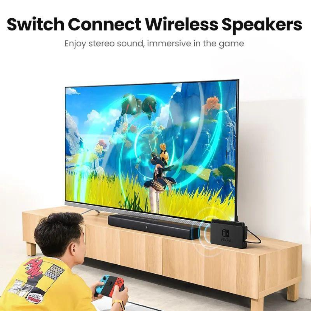 Ugreen CM408 Bluetooth адаптер підключення навушників для  Sony PS5 PS4, Nintendo, PC