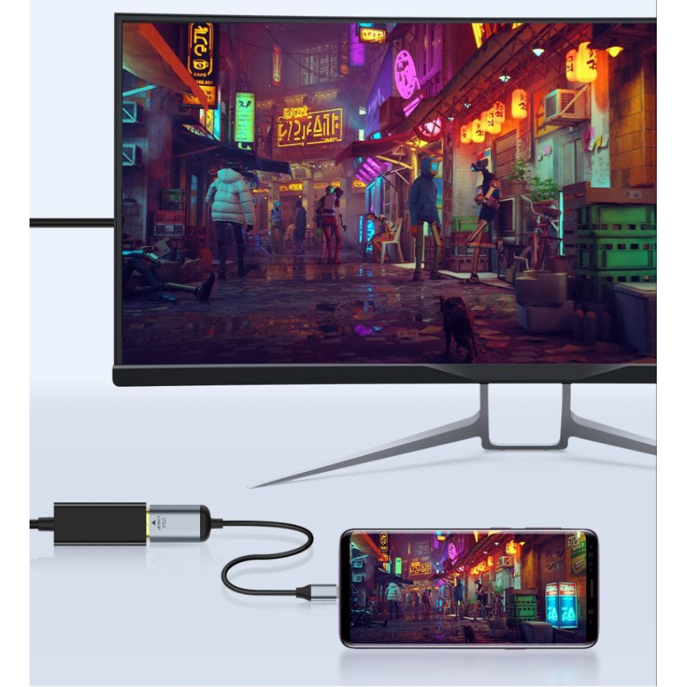 Адаптер перетворювач конвертер  Type-C - DisplayPort 4K 60 Hz SmartGo