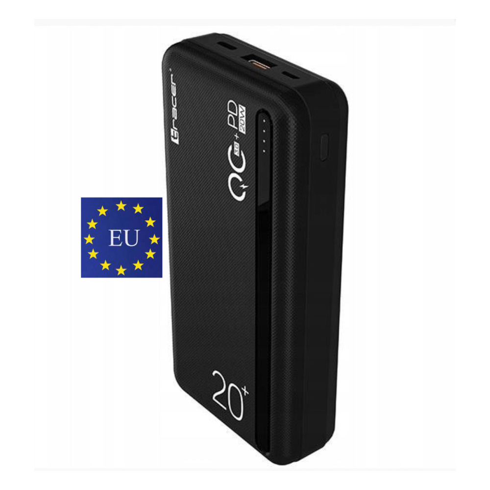 Powerbank 20000mAh 20W  Tracer QC3.0 PD Швидка зарядка
