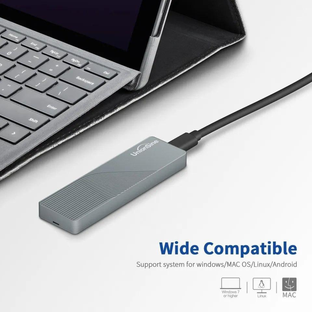 Зовнішня кишеня NVME NGFF m.2 SSD USB 3.0 + Type-C UnionSine