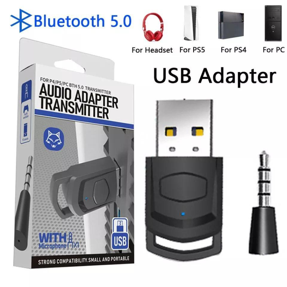 Bluetooth адаптер  Sony PS5 PS4 BT 5.0 dongle підключення навушників SmartGo