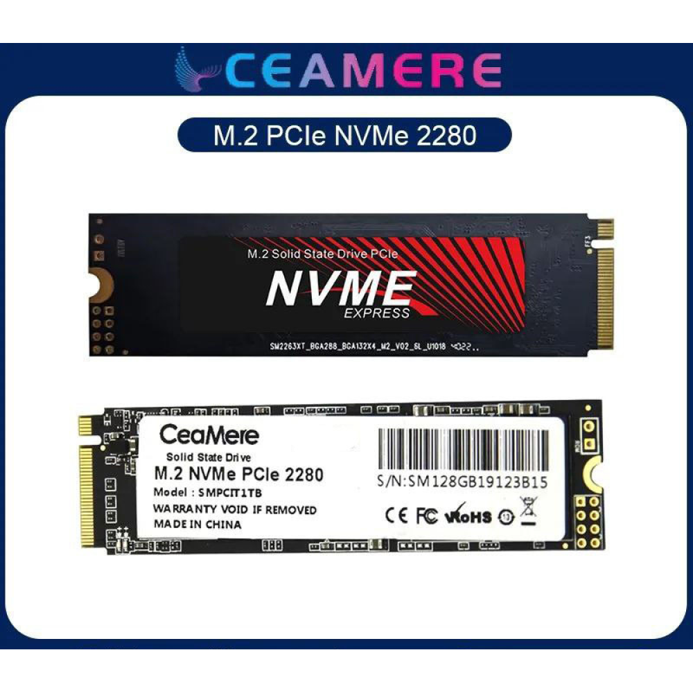 SSD диск  m.2 NVME PCIe 3.0x4 512gb CeaMere 2280 TLC