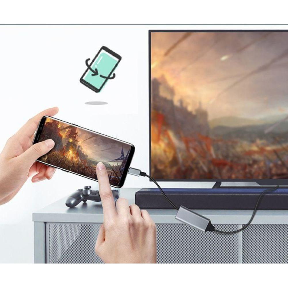 Адаптер конвертер Type-C to  HDMI V 4К SmartGO