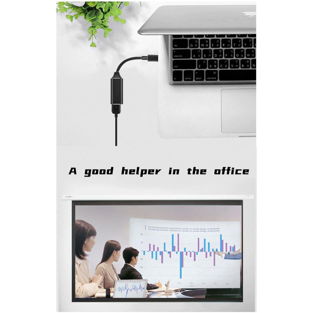 Адаптер конвертер Type-C to  HDMI V 4К SmartGO