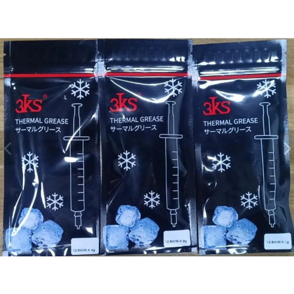 Термопаста 3KS 12.8Вт/(м*К) Silver 2 г. 3KS-SG21 зі шпателем та напальчниками