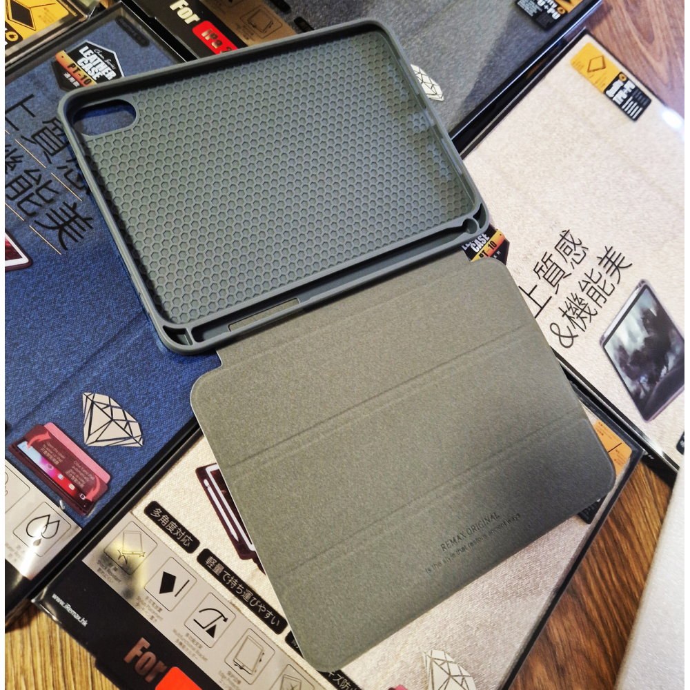 Чохол REMAX Chan Series Leather Case PT-10 for iPad Mini 6 8.3“ бежевий + відсік для стілусу