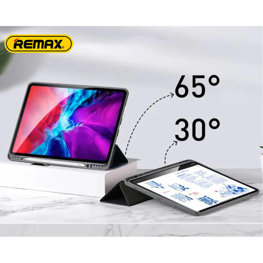 Чохол REMAX Chan Series Leather Case PT-10 for all iPad 10.2“ (2019-2022) бежевий + відсік для стілусу