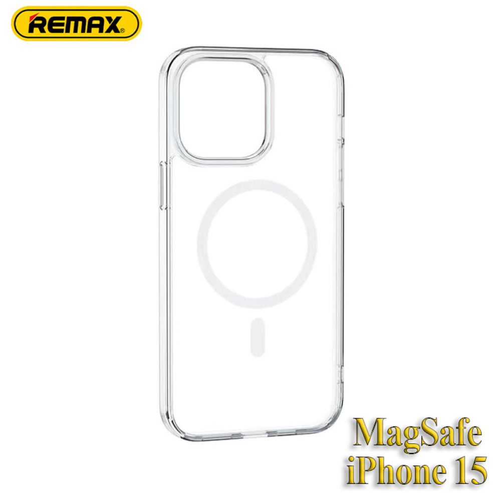 Прозорий чохол iPhone 15 MagSafe Remax Crys Series Magsafe Magnetic Phone Case RM-1690