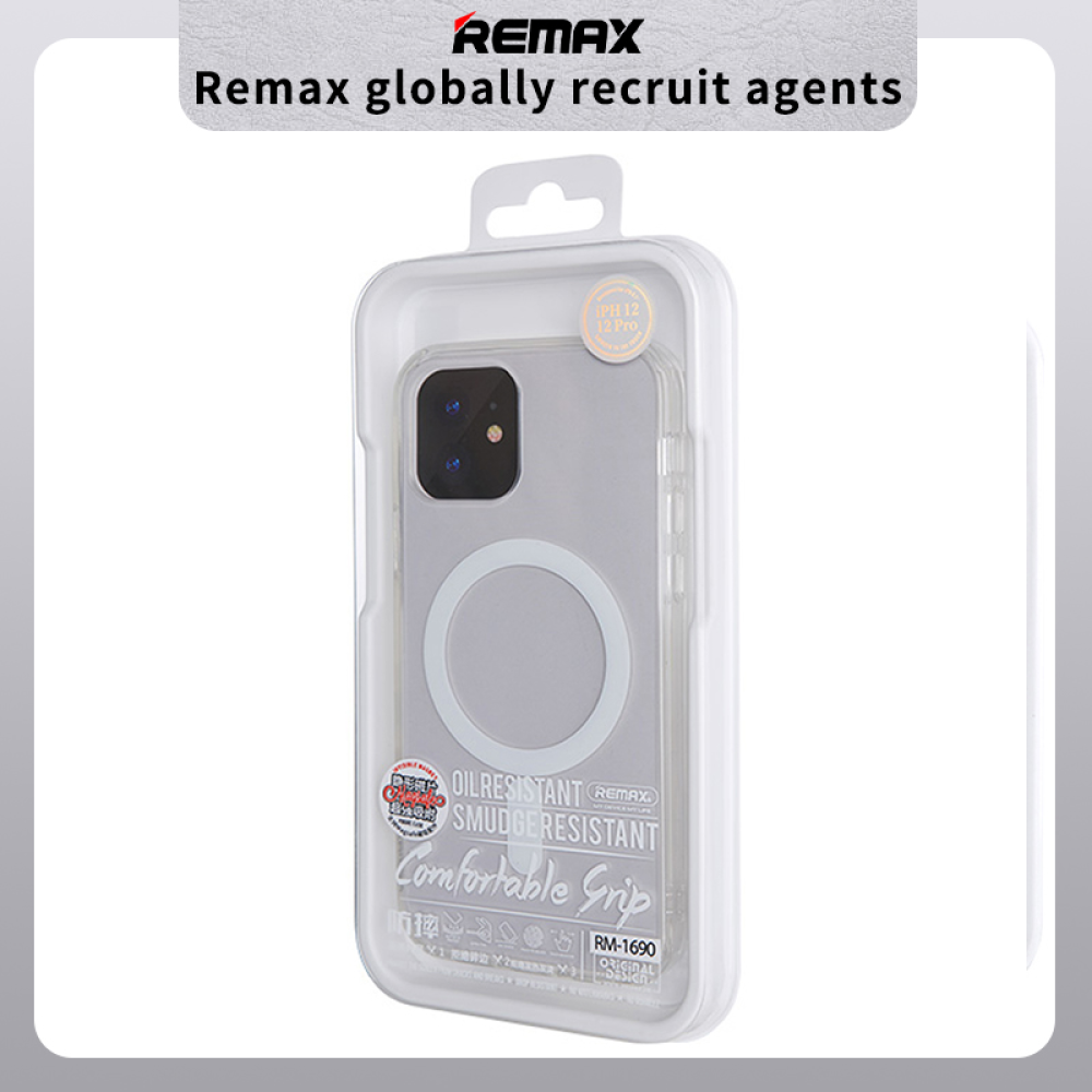 Прозорий чохол iPhone 15 Pro MagSafe Remax Crys Series Magsafe Magnetic Phone Case RM-1690