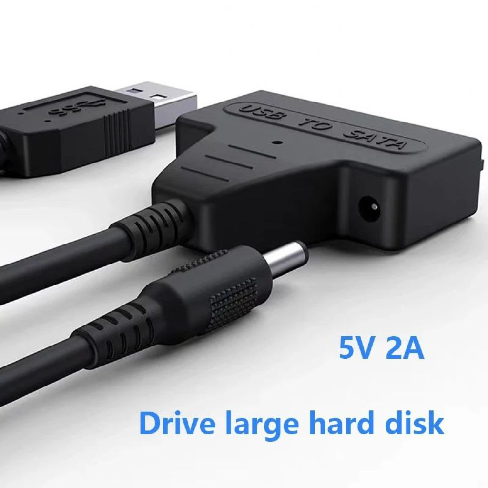 Перехідник SATA - USB 3.0 для жорсткого диску HDD SSD 3.5'' 2.5'' з Блоком живленяя SmartGo